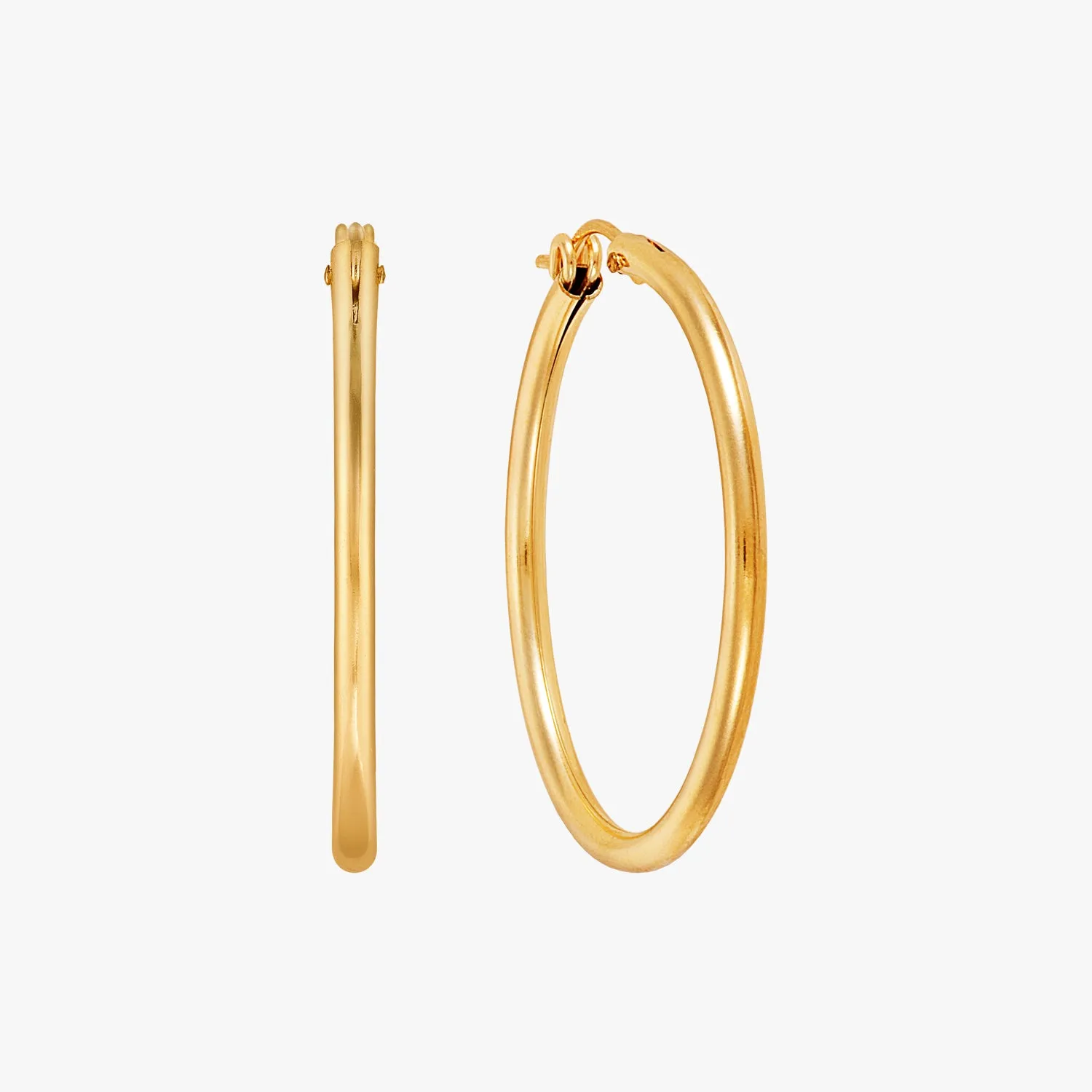 Modern Around Large Hoop Earrings