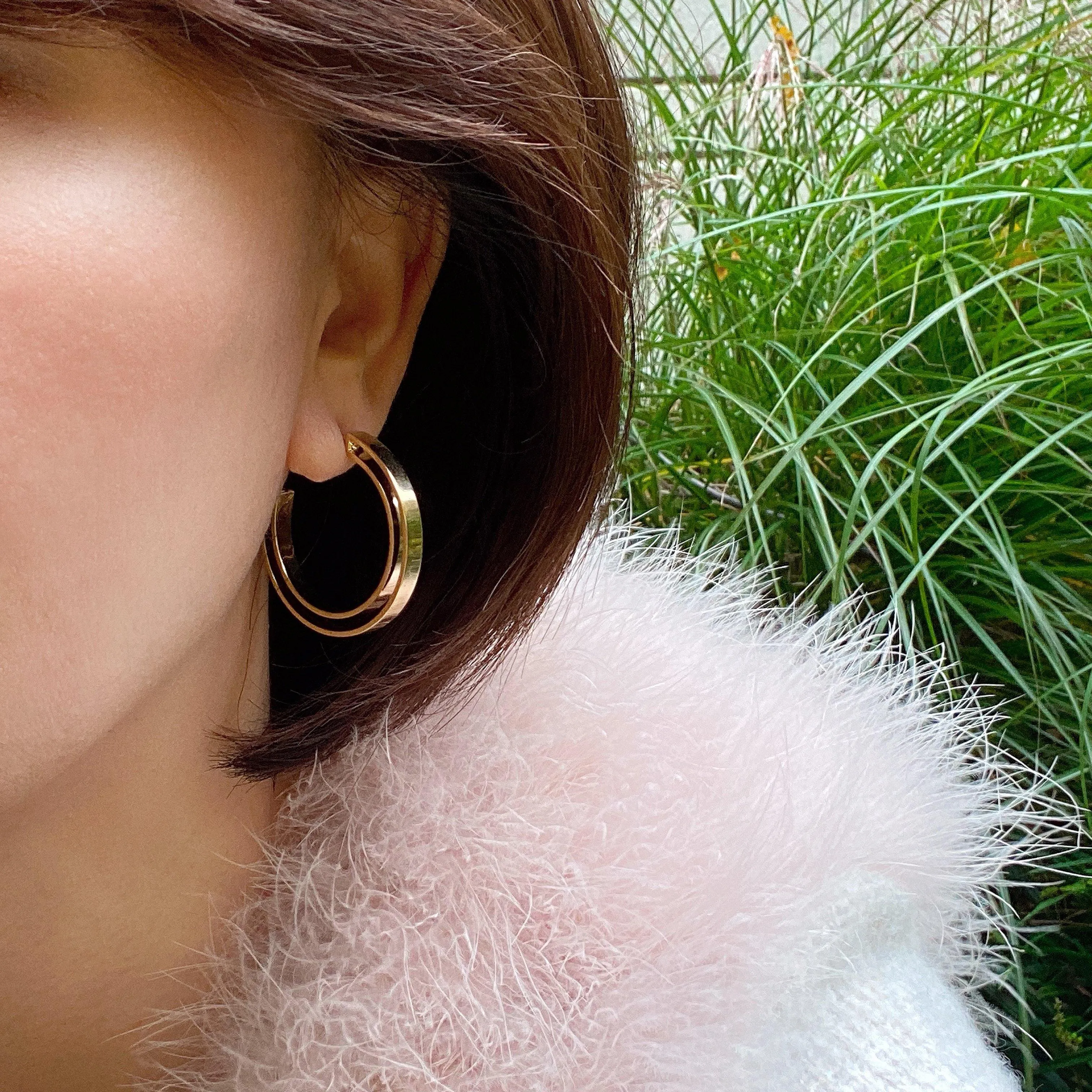 Modern Bold Metal Hoops