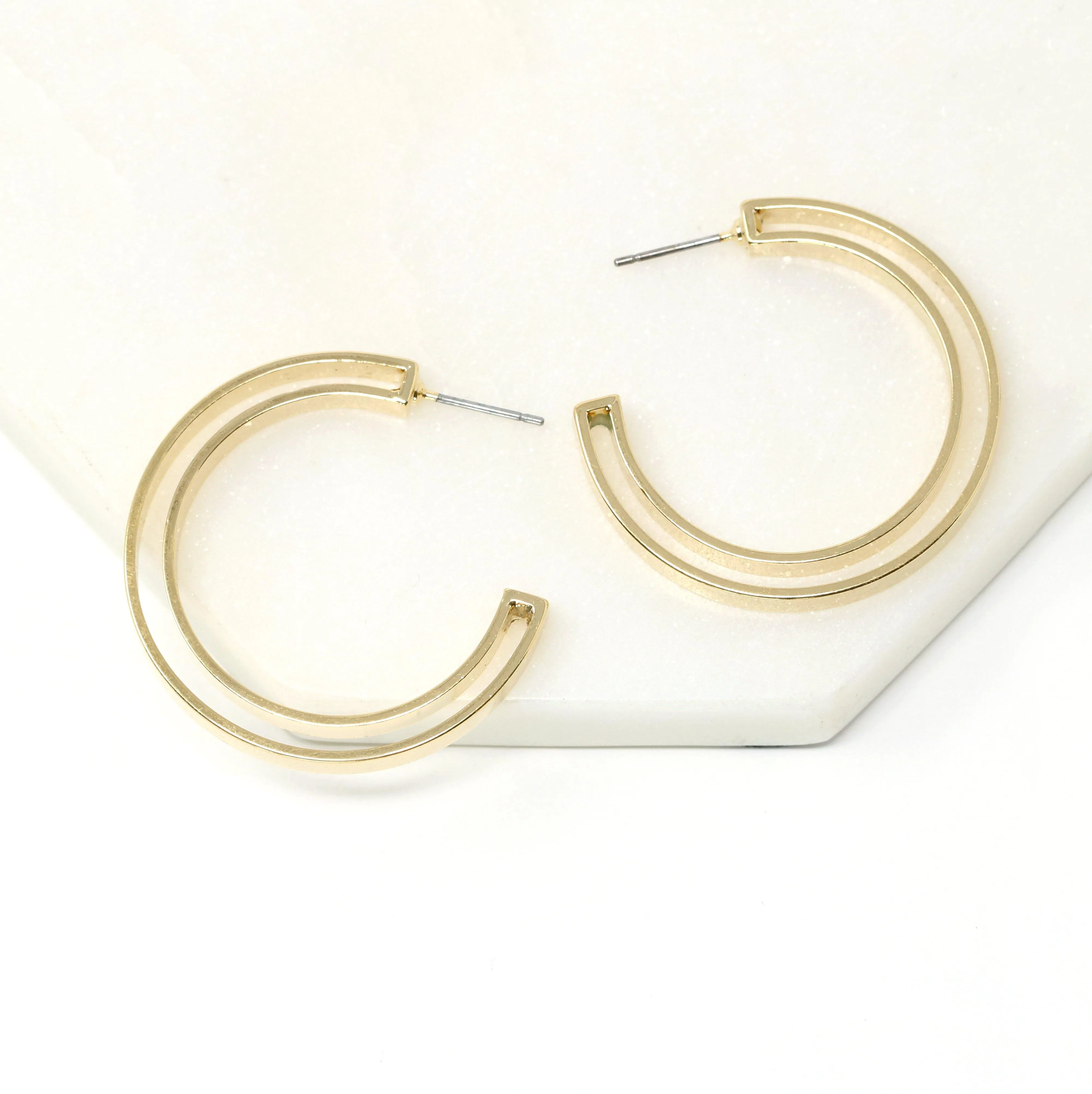 Modern Bold Metal Hoops