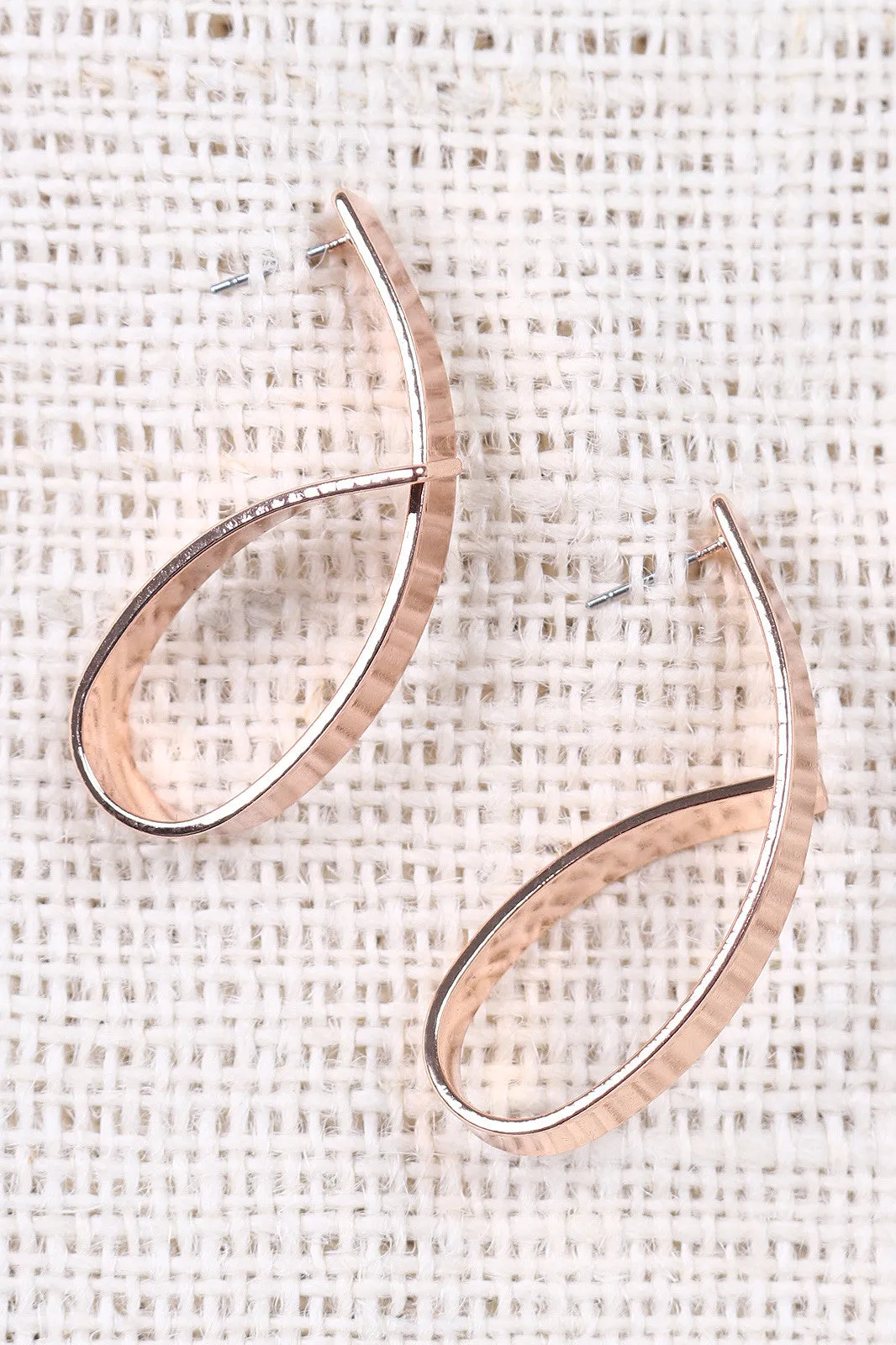 Modern Twist Bar Drop Earrings