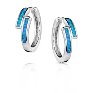 Montana Silversmiths Subtle Enchantment Opal Hoop Earrings