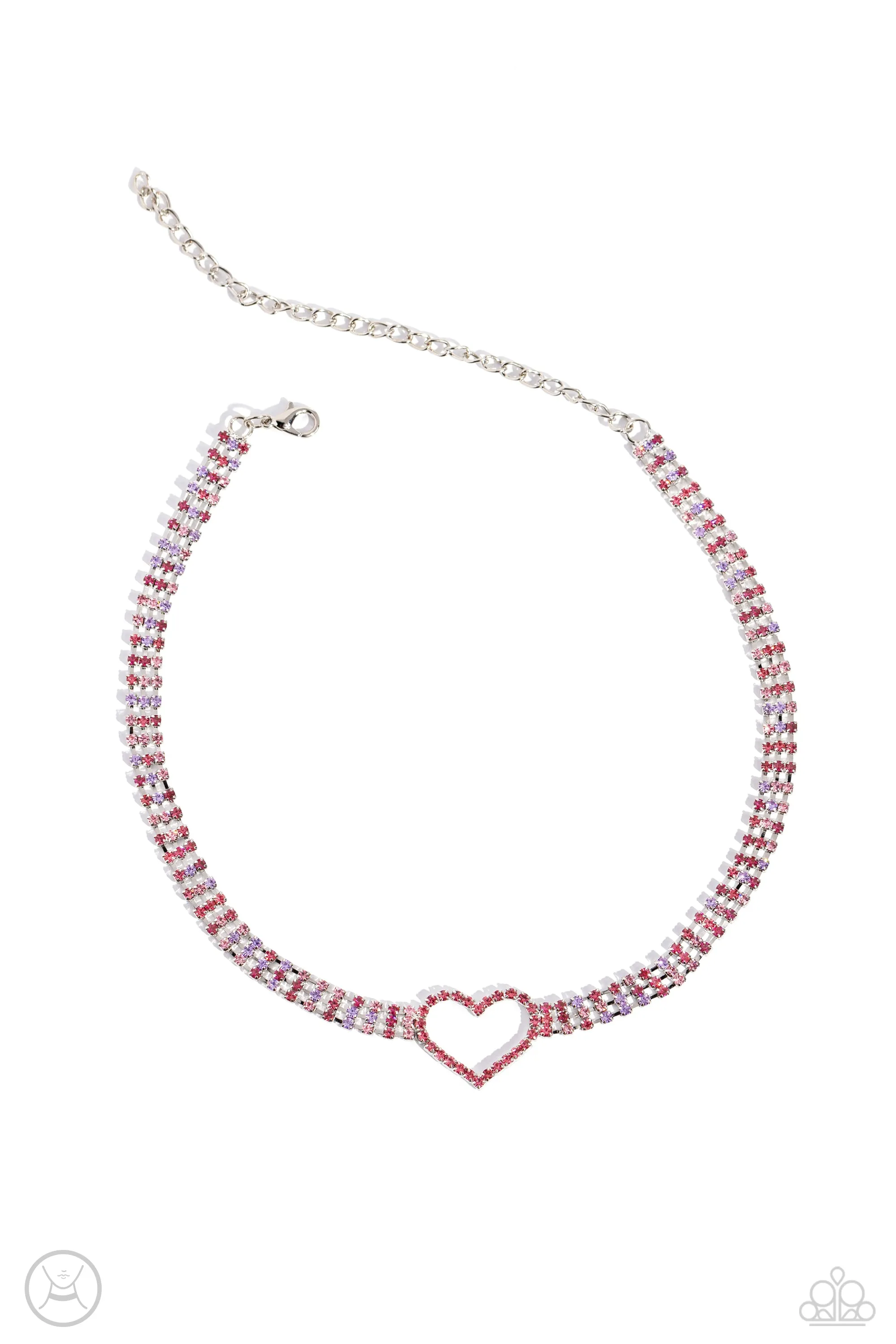 Necklaces Rows of Romance - Pink VDAY V505