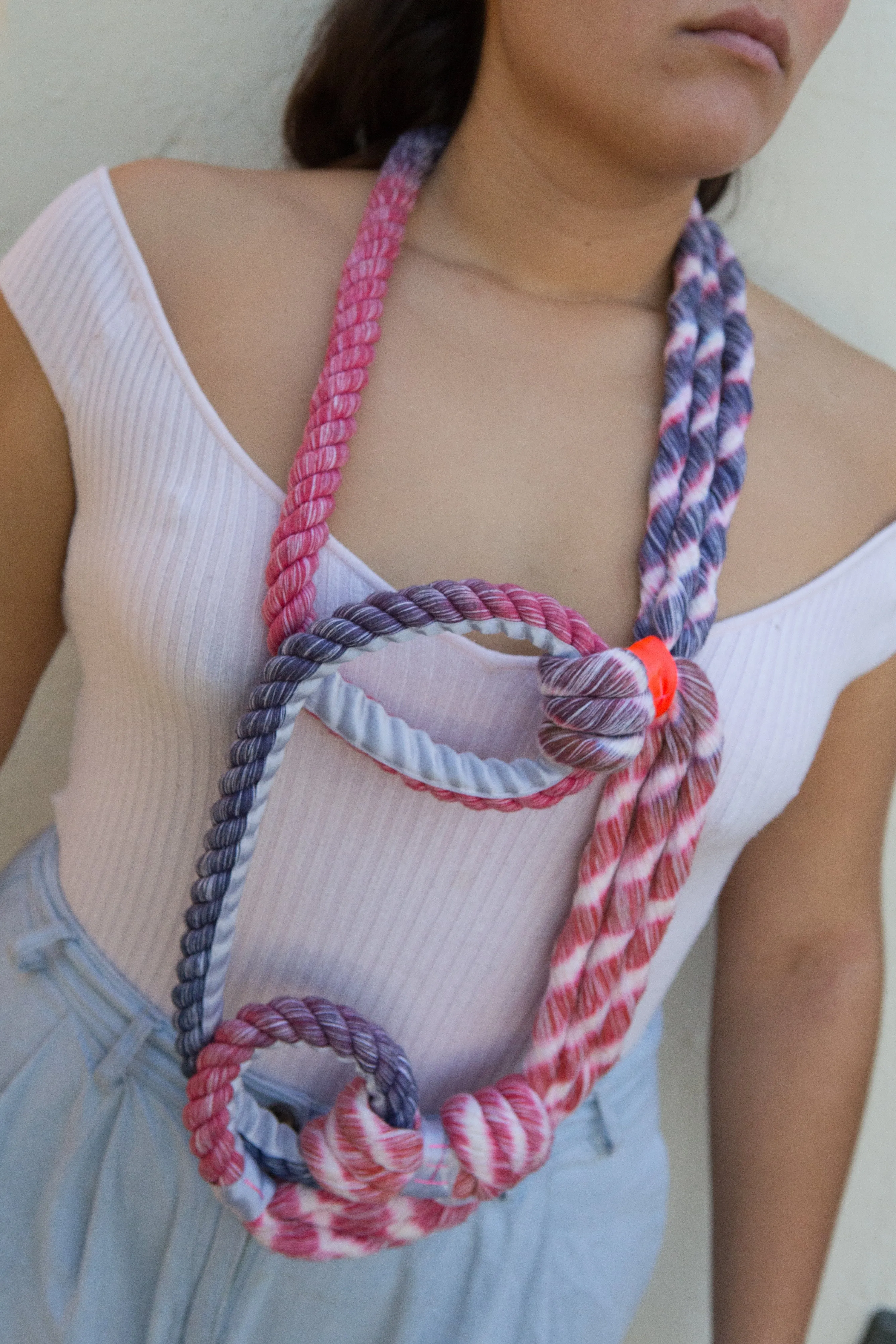 Neon Zinn Looped Rope Necklace