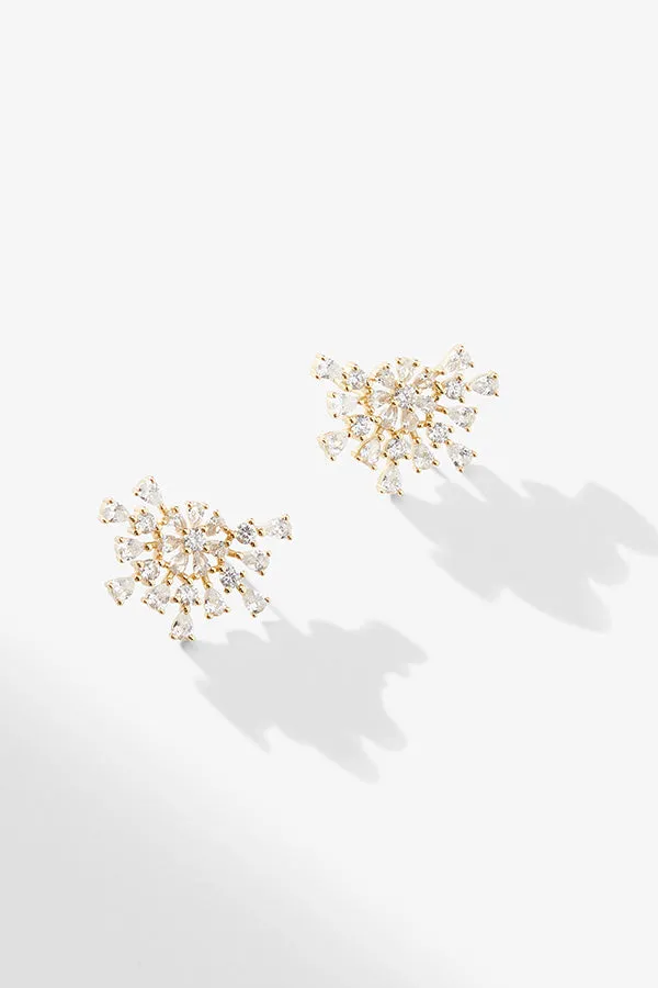 Nives Earrings :: Gold