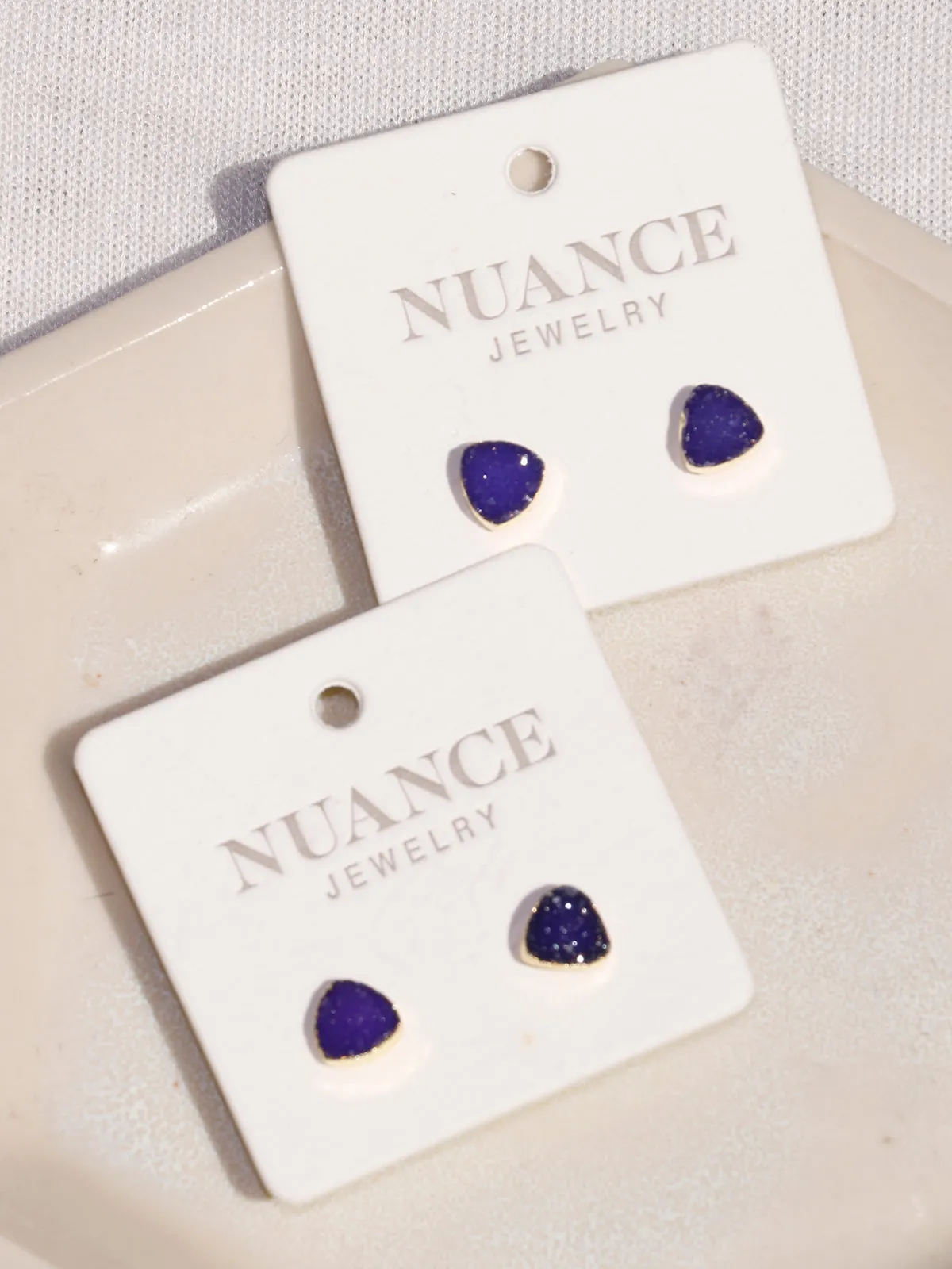 Nuance Triangle Druzy Studs (more colors!)