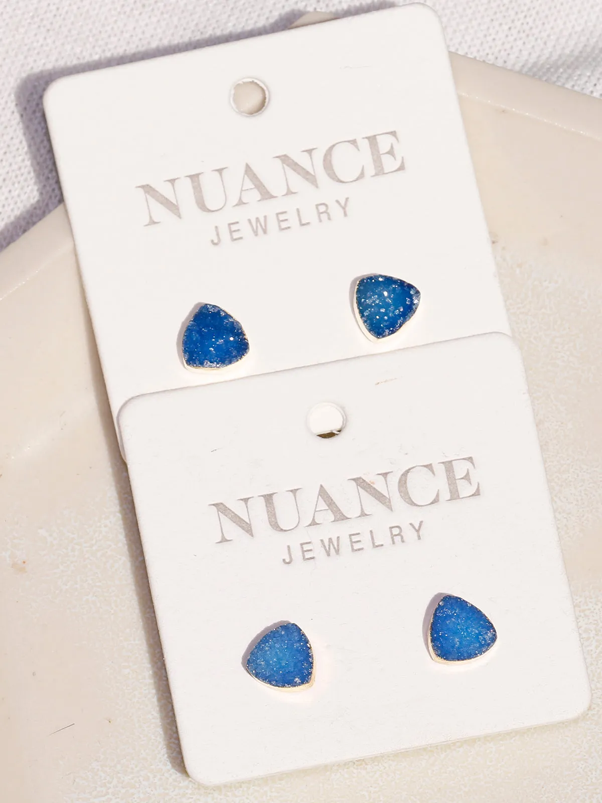 Nuance Triangle Druzy Studs (more colors!)