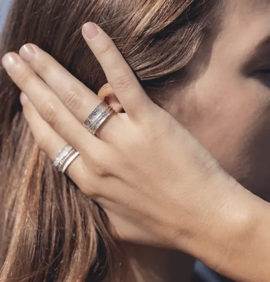 Nurture Meditation Gold Anxiety Ring