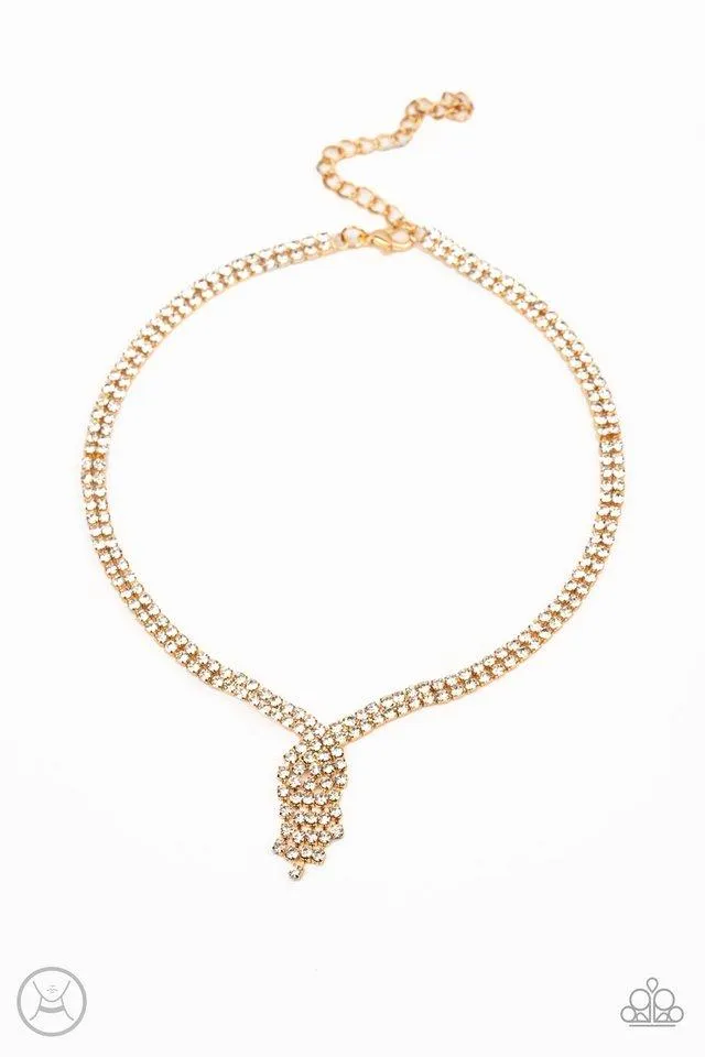 Paparazzi Necklace ~ Ante Up - Gold