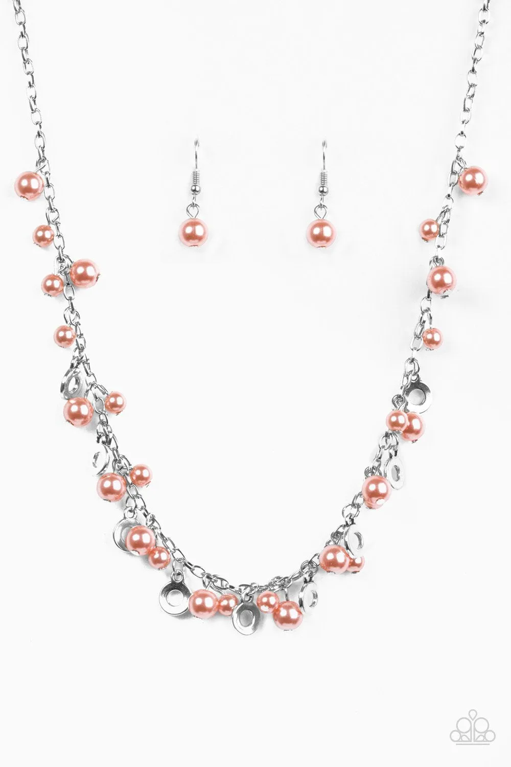 Paparazzi Necklace ~ Elegant Ensemble - Orange