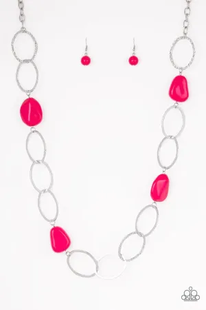 Paparazzi Necklace ~ Modern Day Malibu - Pink