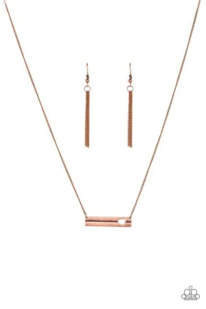 Paparazzi Necklace ~ Sending All My Love - Copper