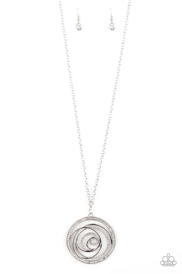 Paparazzi Necklace ~ Subliminal Sparkle - White