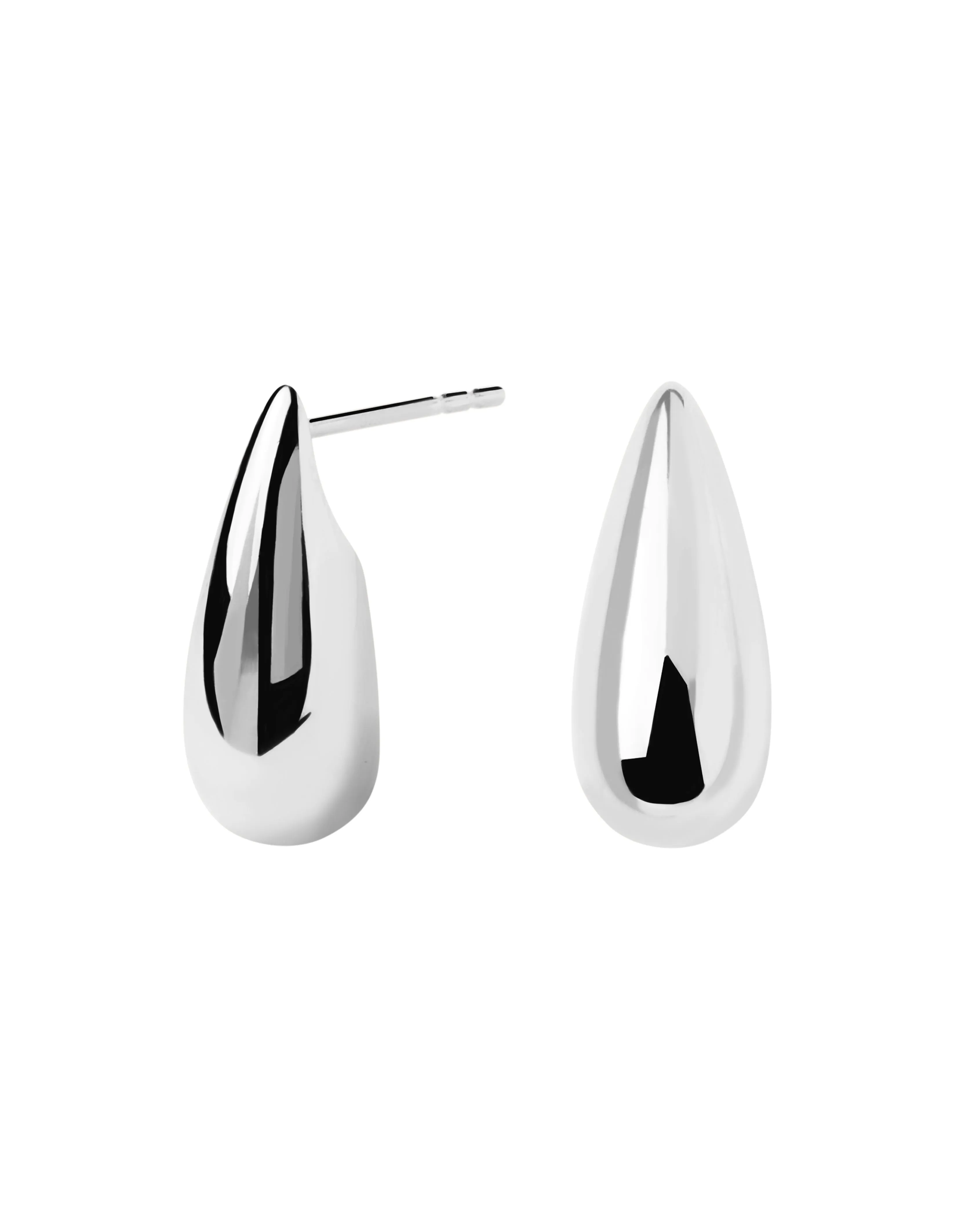 PDPAOLA Large Sugar Earrings - Silver