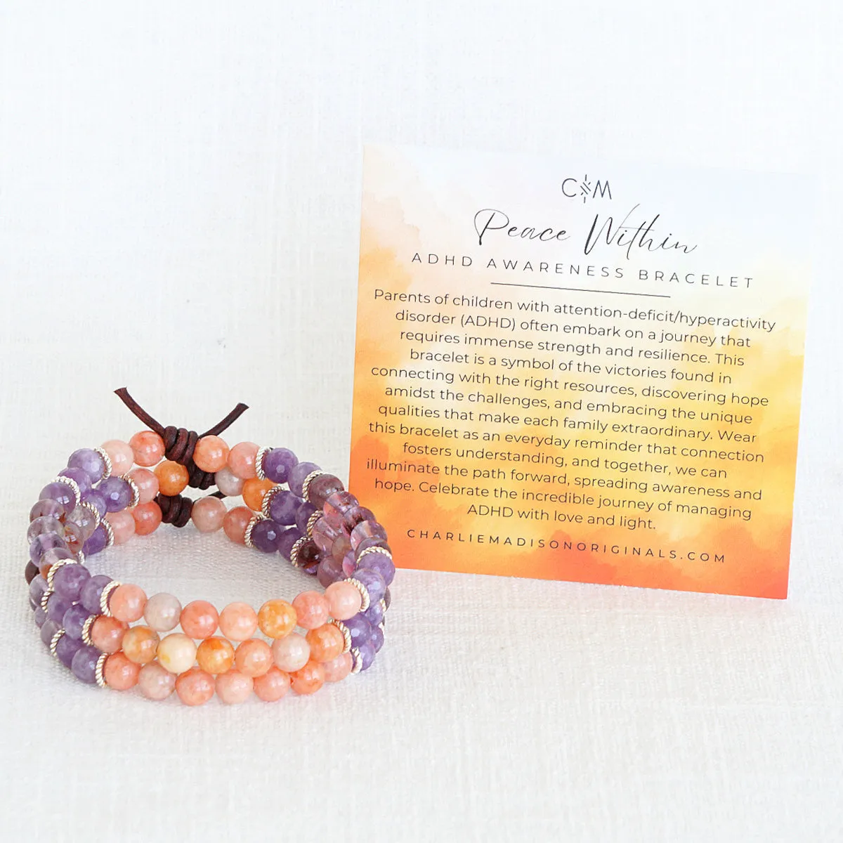 Peace Within Mini Bracelet | ADHD Awareness Bracelet