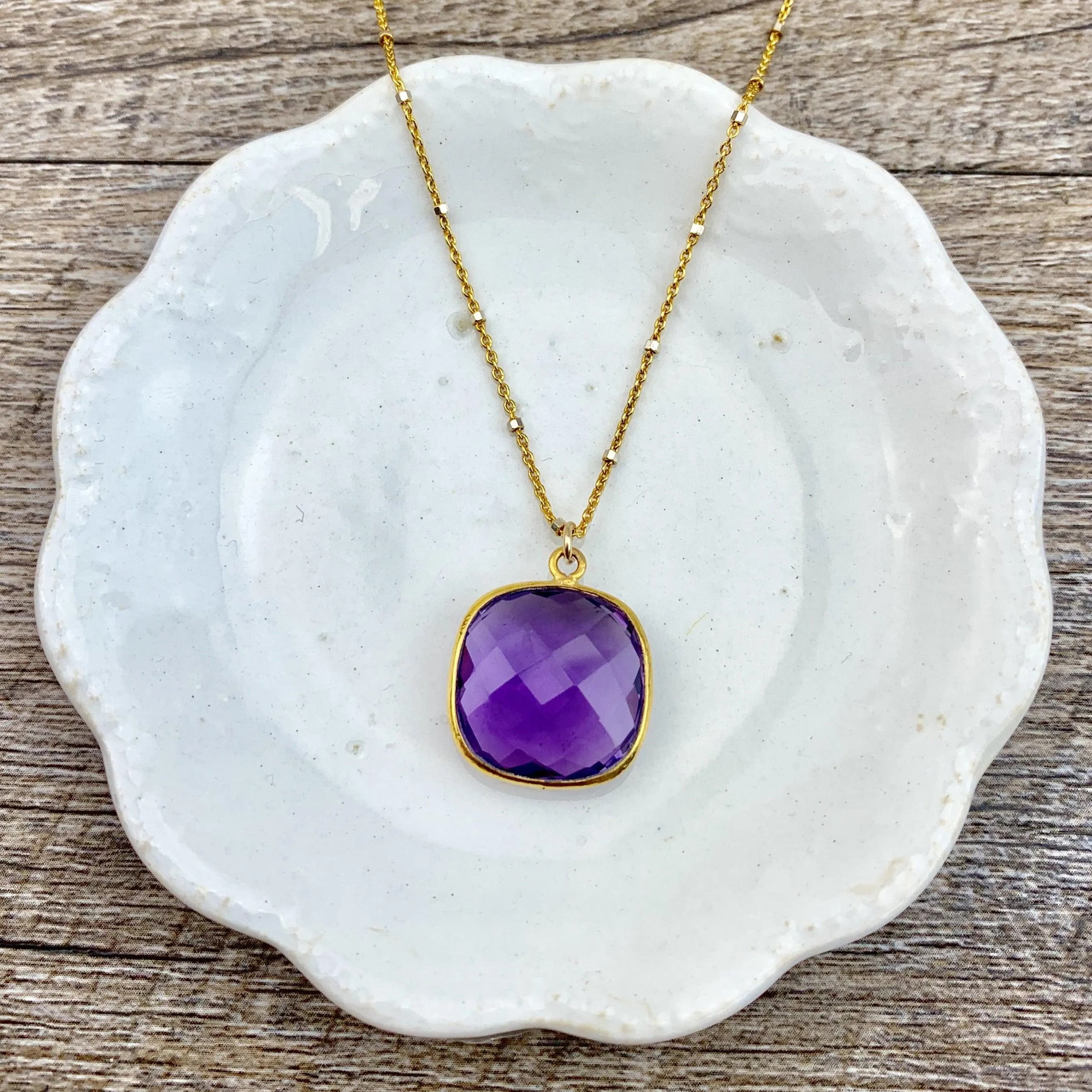 Perfect Gift Everyday Gemstone Pendant Necklace