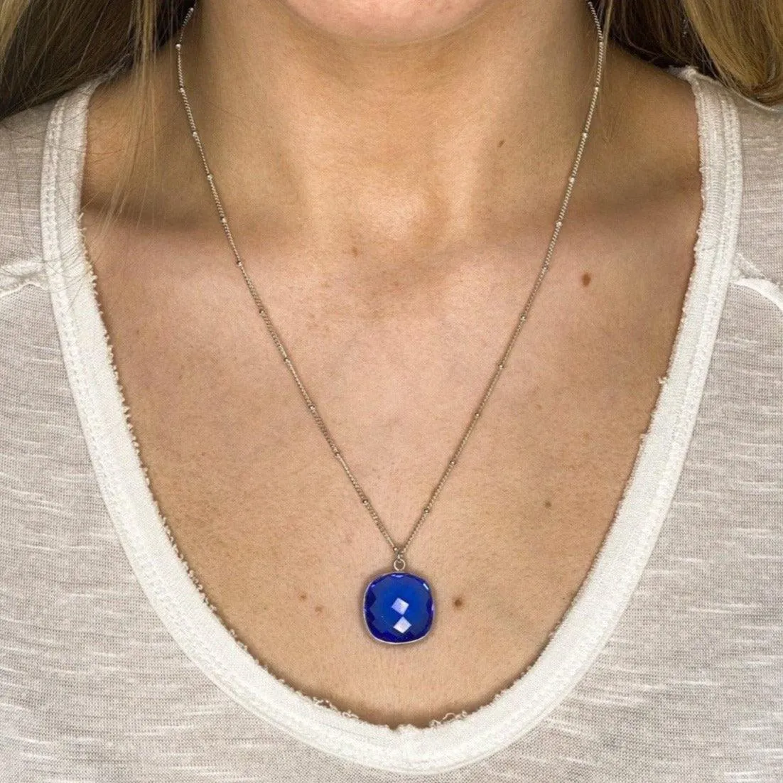 Perfect Gift Everyday Gemstone Pendant Necklace