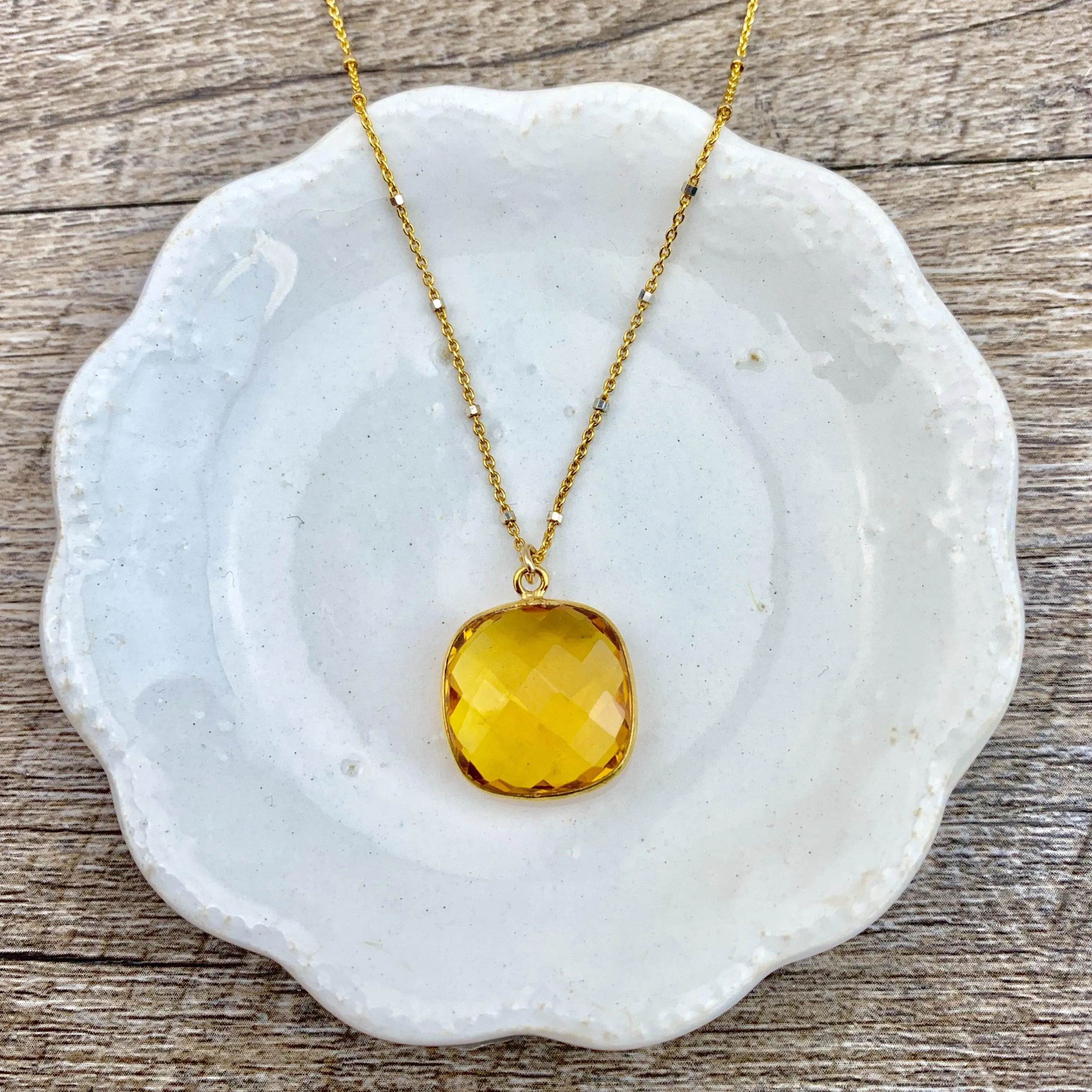 Perfect Gift Everyday Gemstone Pendant Necklace