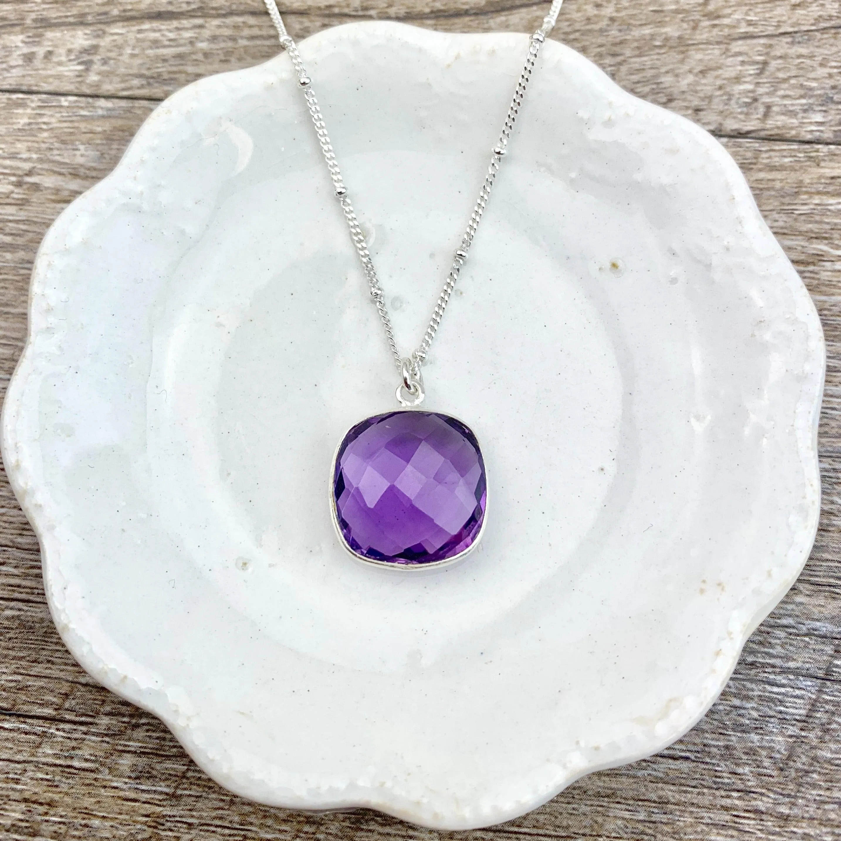 Perfect Gift Everyday Gemstone Pendant Necklace