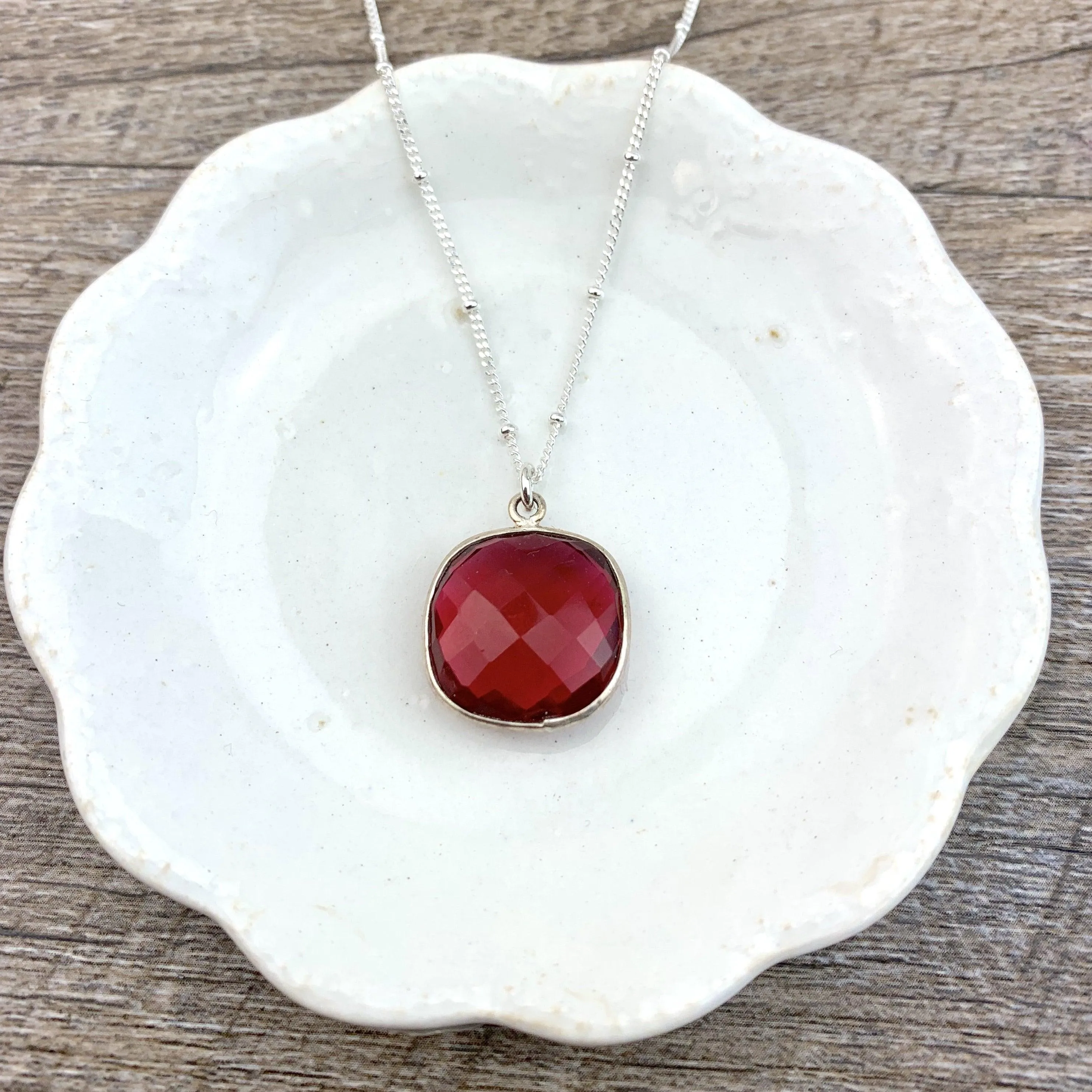 Perfect Gift Everyday Gemstone Pendant Necklace