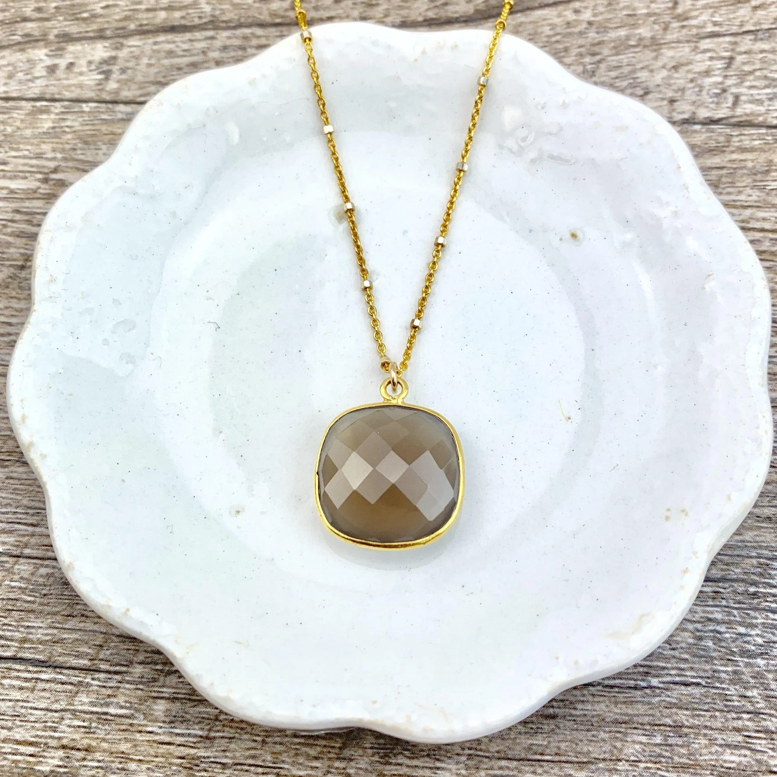 Perfect Gift Everyday Gemstone Pendant Necklace