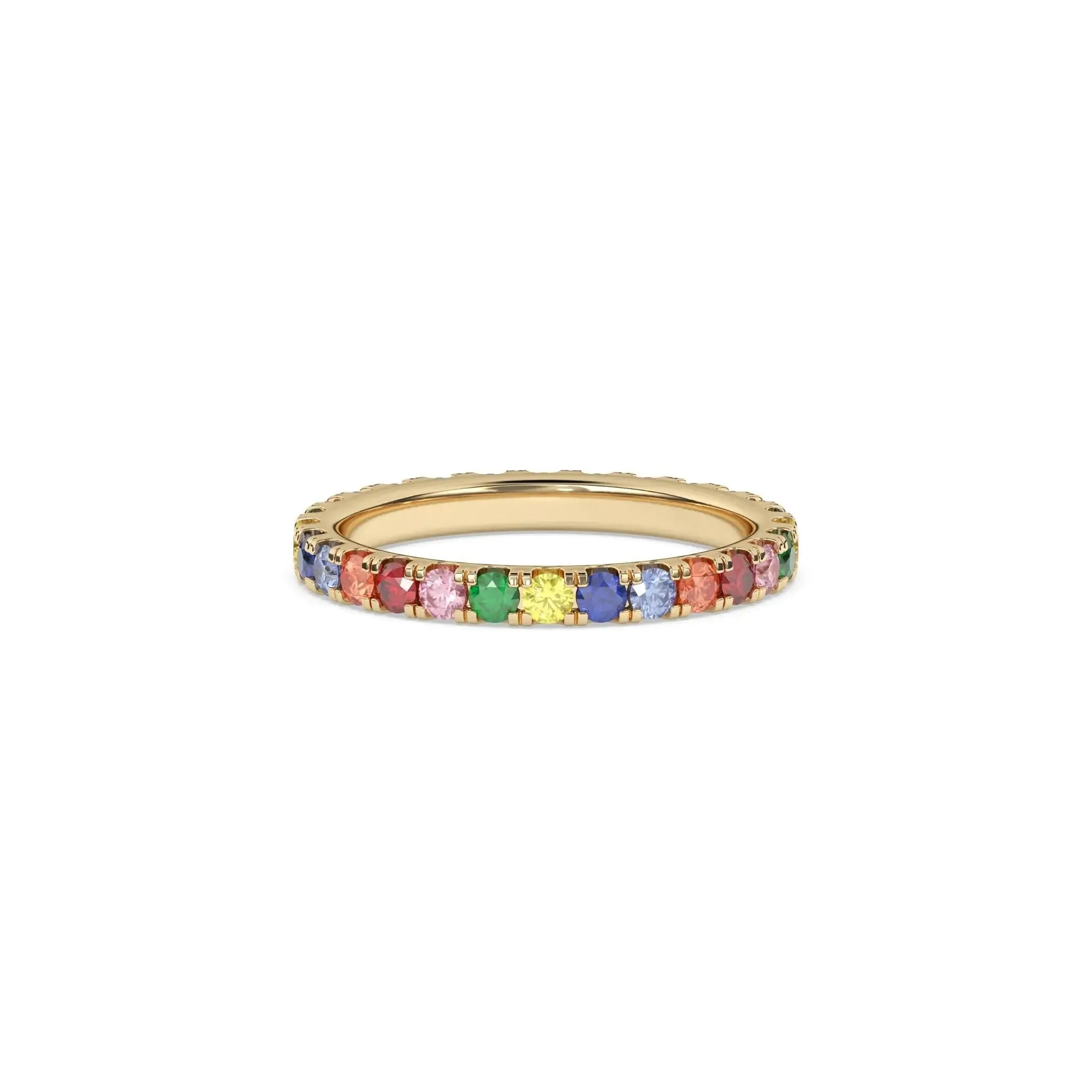 Rainbow Eternity Ring