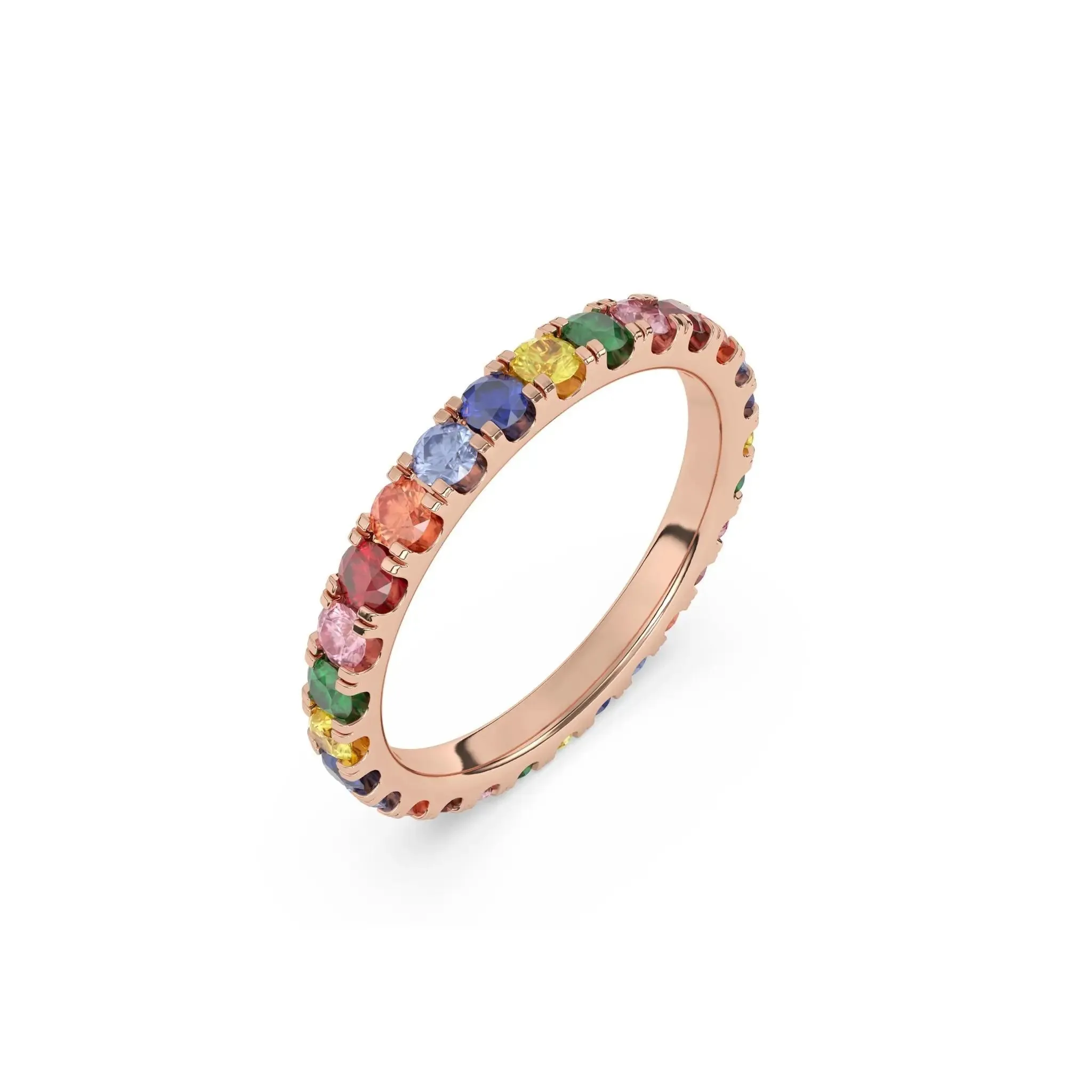 Rainbow Eternity Ring