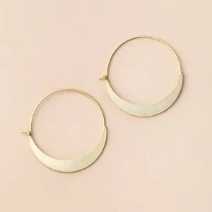 Refined Earring Collection - Crescent Hoop