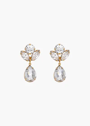 Rily Earrings -- Crystal Antique Gold