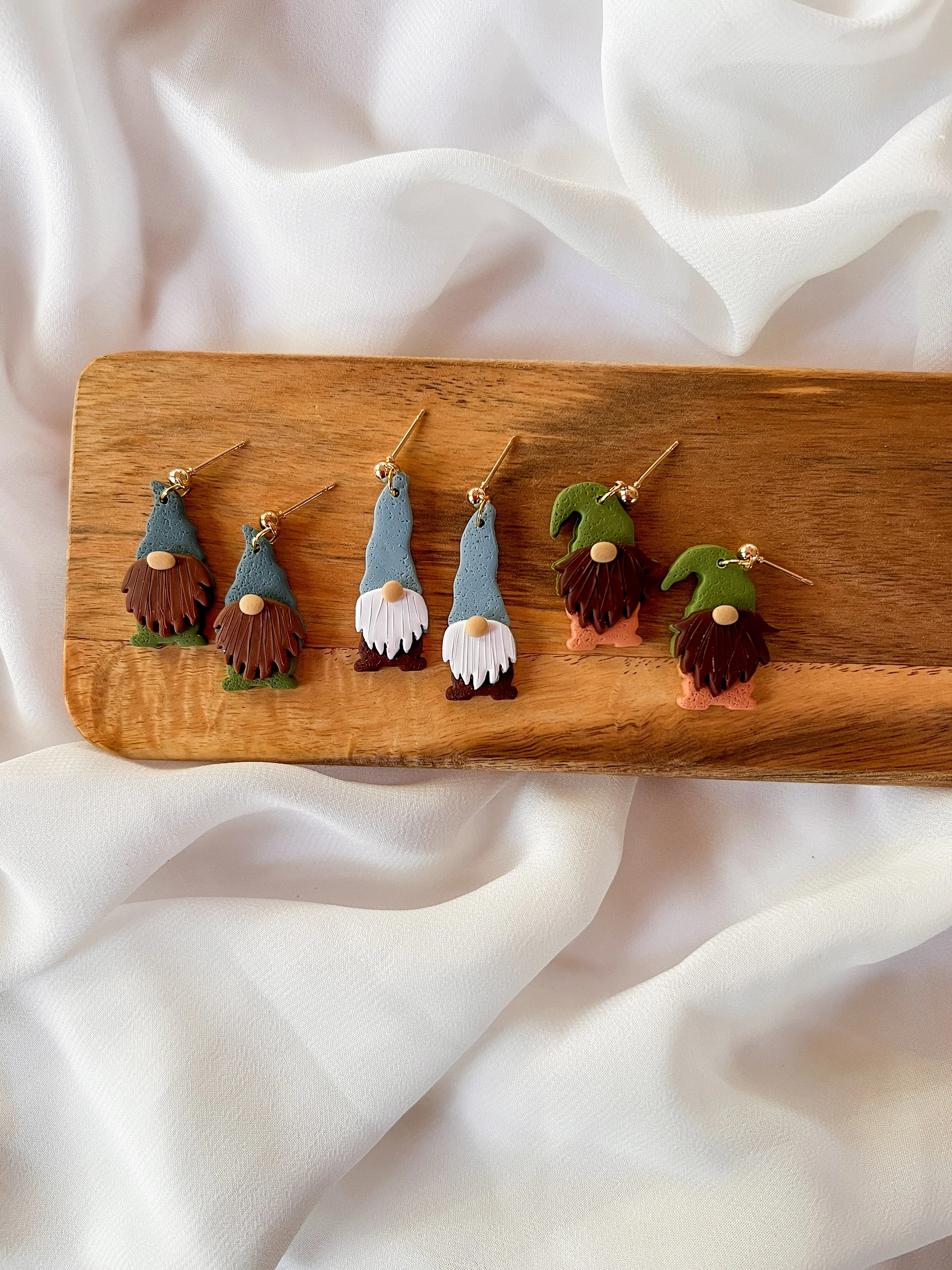 Rolling with the Gnomies |  Polymer Clay Earrings