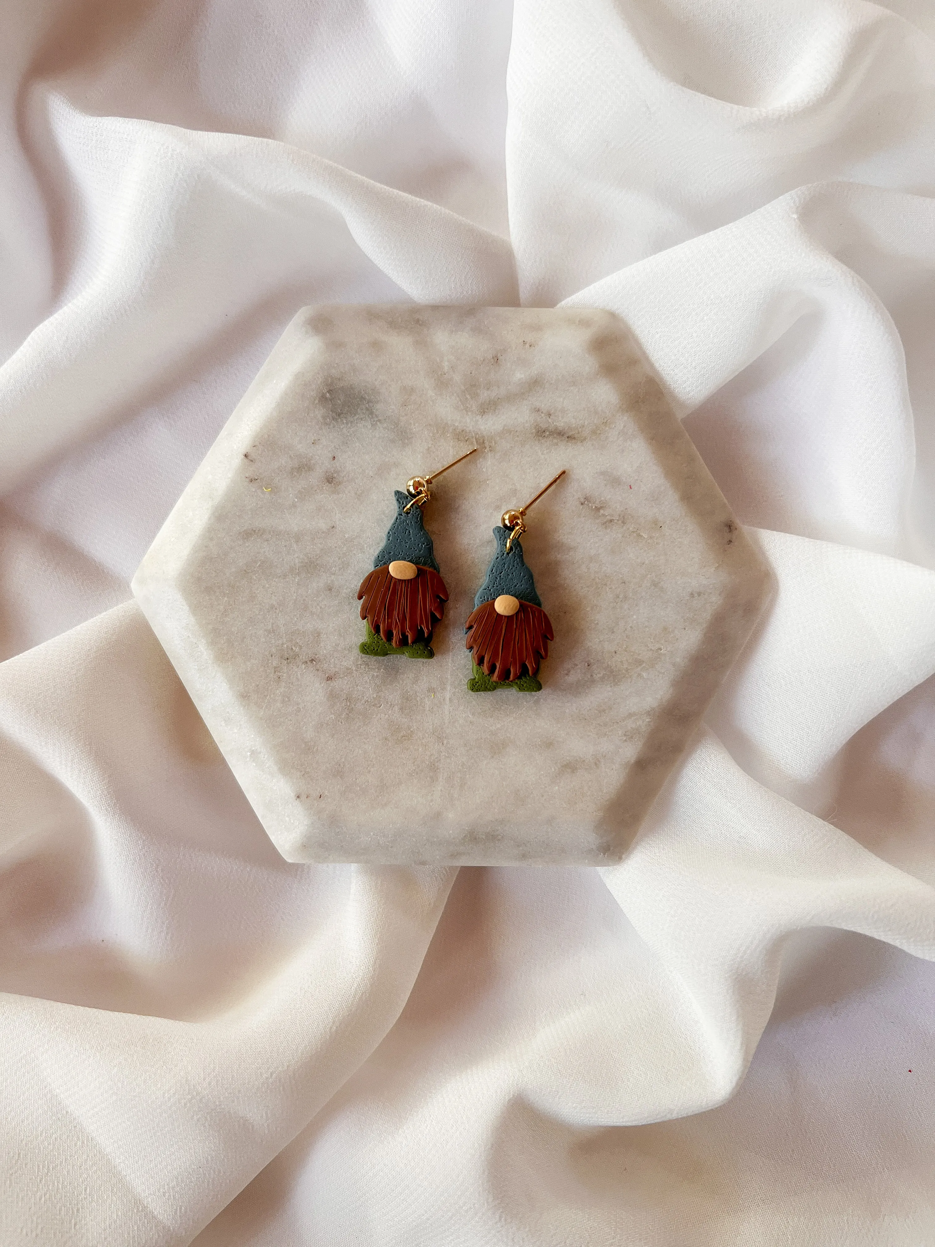 Rolling with the Gnomies |  Polymer Clay Earrings