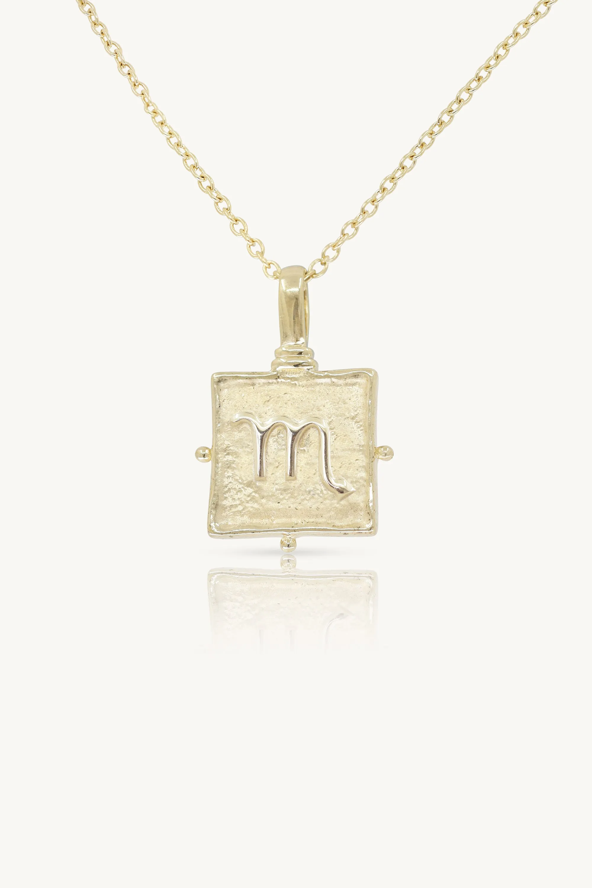 Scorpio Zodiac Gold Necklace