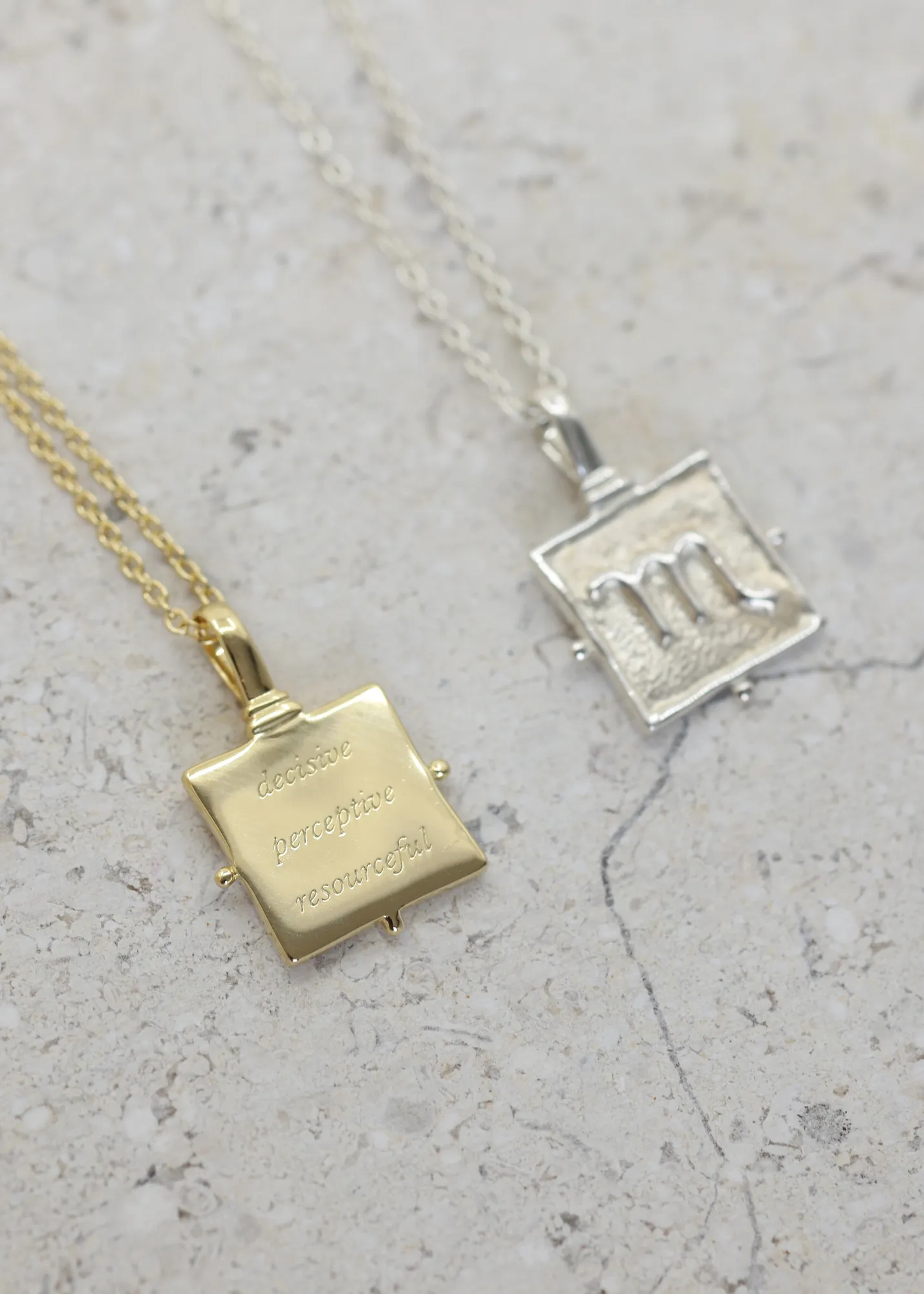 Scorpio Zodiac Gold Necklace