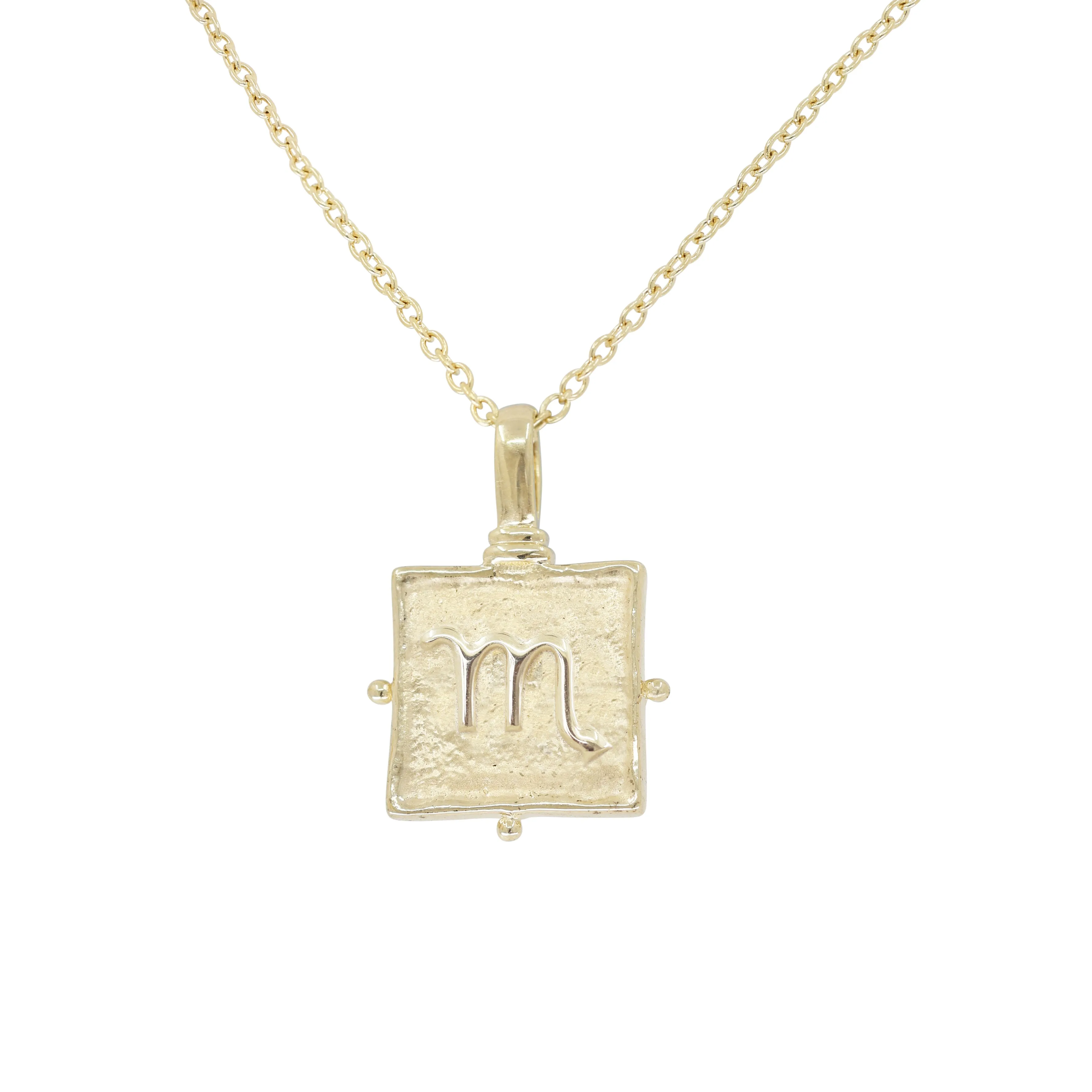 Scorpio Zodiac Gold Necklace