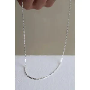 Silver Mini Paperclip Chain