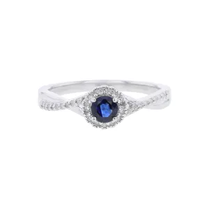 Silver Sweet Treat Sapphire & Diamond Ring