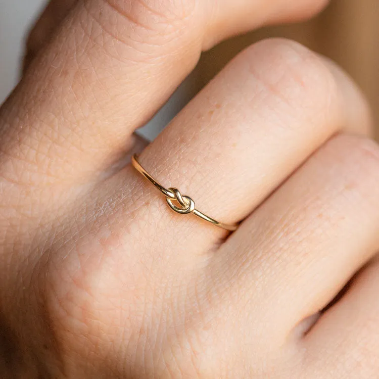 Solid Gold Simple Knot Ring