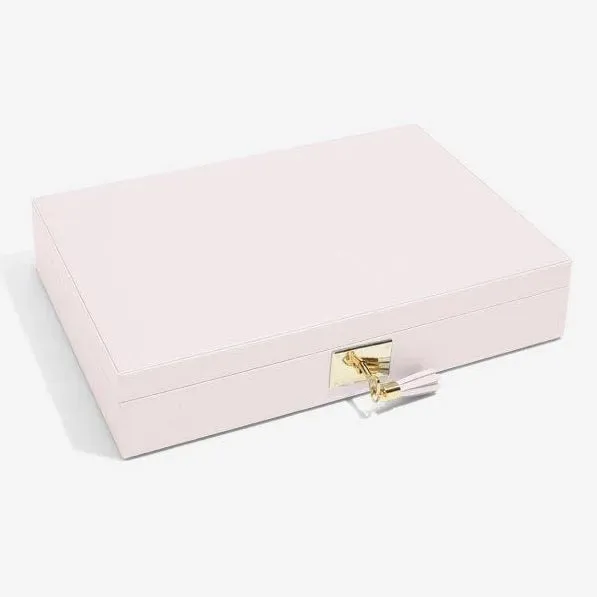 Stackers Blossom Pink Leather Jewellery Box Lidded 75449