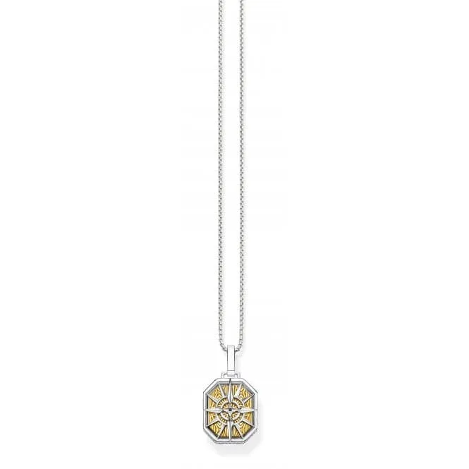 Thomas Sabo Multicoloured Compass Pendant PE867-849-7