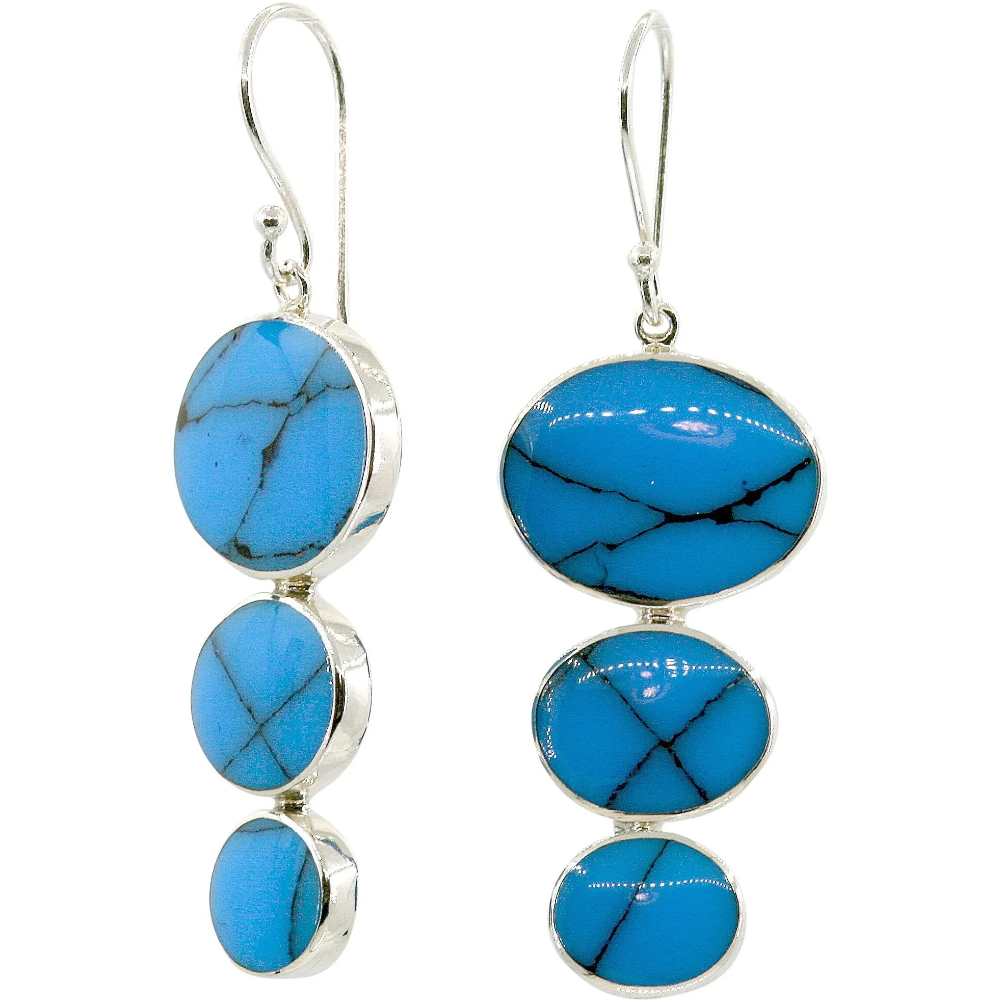 Turquoise Oval Earrings